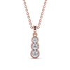 Drop 3 Stone Pendant 0.70ct