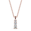 Drop 3 Stone Pendant 0.70ct