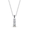Drop 3 Stone Pendant 0.70ct