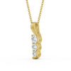 Drop 3 Stone Pendant 0.75ct