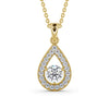 Drop Halo Pendant 1.30ct