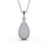 Drop Pavé Set Pendant 0.70ct