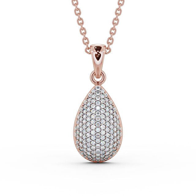 Drop Pavé Set Pendant 0.70ct