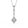 Drop Vintage Style Pendant 0.20ct