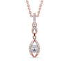 Drop Vintage Style Pendant 0.55ct