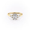Elongated Cushion Cut Lab Diamond 3 Stone Ring