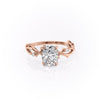 Elongated Cushion Cut Lab Diamond Engagement Ring, Twig Design