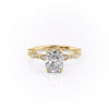 Elongated Cushion Cut Lab Diamond Engagement Ring, Vintage Design