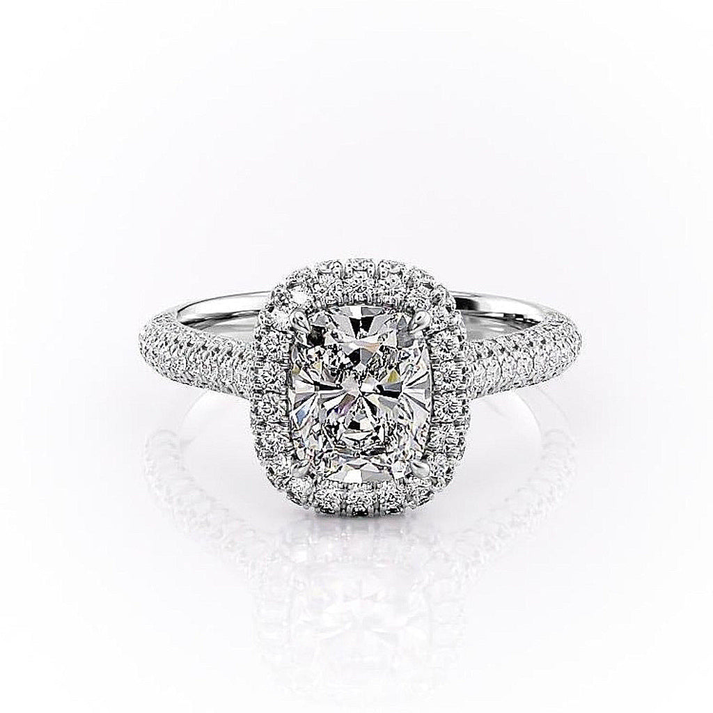 Elongated Cushion Cut Lab Diamond, Full Set
