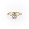 Elongated Cushion Cut Lab Diamond Ring - Delicate Vintage Style