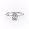 Elongated Cushion Cut Lab Diamond Ring - Delicate Vintage Style