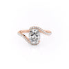 Elongated Cushion Cut Lab Diamond Twist Ring