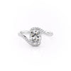 Elongated Cushion Cut Lab Diamond Twist Ring