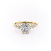 Elongated Cushion Cut Lab Diamond With Hidden Halo And Side Stones