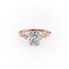 Elongated Cushion Cut Lab Diamond With Hidden Halo And Side Stones