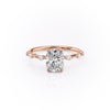 Elongated Cushion Cut Lab Diamond With Stone Set Shoulders
