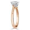 Emerald Cut Lab Diamond Engagement Ring, Classic 3 Stone