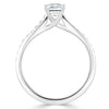Emerald Cut Lab Diamond Engagement Ring, Classic Style