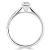Emerald Cut Lab Diamond Engagement Ring, Classic Style