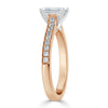 Emerald Cut Lab Diamond Engagement Ring, Classic Style