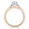 Emerald Cut Lab Diamond Engagement Ring, Classic Style