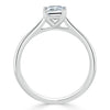 Emerald Cut Lab Diamond Engagement Ring, Tiffany Style