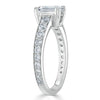 Emerald Cut Lab Diamond Engagement Ring, Tiffany Style