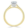 Emerald Cut Lab Diamond Engagement Ring, Tiffany Style