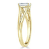 Emerald Cut Lab Diamond Engagement Ring, Tiffany Style Split Shank