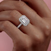Emerald Cut Lab Diamond Full Set