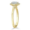 Emerald Cut Lab Diamond Halo Engagement Ring