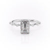 Emerald Cut Lab Diamond Ring, Delicate Vintage Style