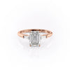 Emerald Cut Lab Diamond, Traditional Classic Design