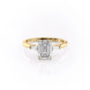 Emerald Cut Lab Diamond, Traditional Classic Design