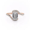 Emerald Cut Lab Diamond Twist Ring