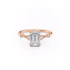 Emerald Cut Lab Diamond Vintage Design