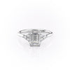 Emerald Cut Lab Diamond With Side Stones