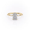 Emerald Cut Lab Diamond With Stone Set Shoulders