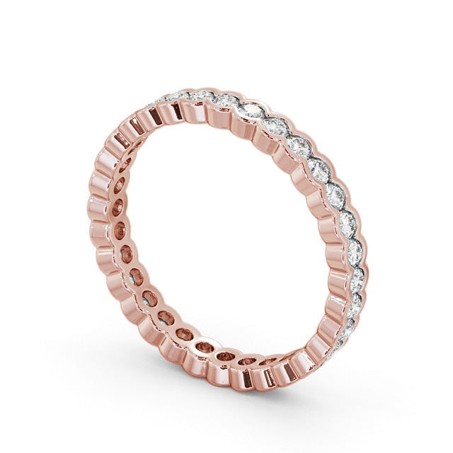 Full Eternity Ring, Round Cut Rub Over Setting