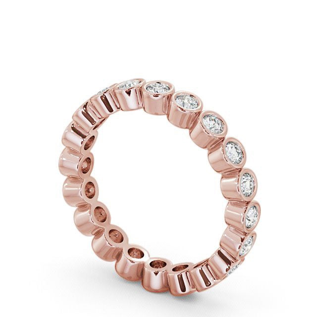 Full Eternity Ring, Round Cut Rub-Over Setting