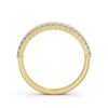 Half Eternity Ring, Round Cut Double Row