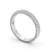 Half Eternity Ring, Round Cut Double Row