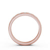 Half Eternity Ring, Round Cut, Milgrain Edge