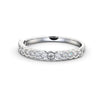 Half Eternity Ring, Round Cut Rub Over Setting