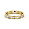 Half Eternity Ring, Round Cut With Migrain Edge