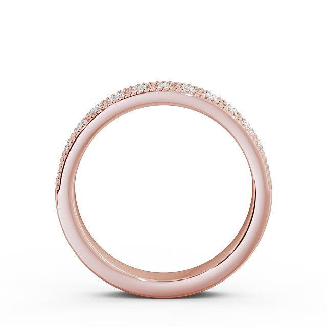 Half Eternity Ring, Vintage Design, Milgrain Edge