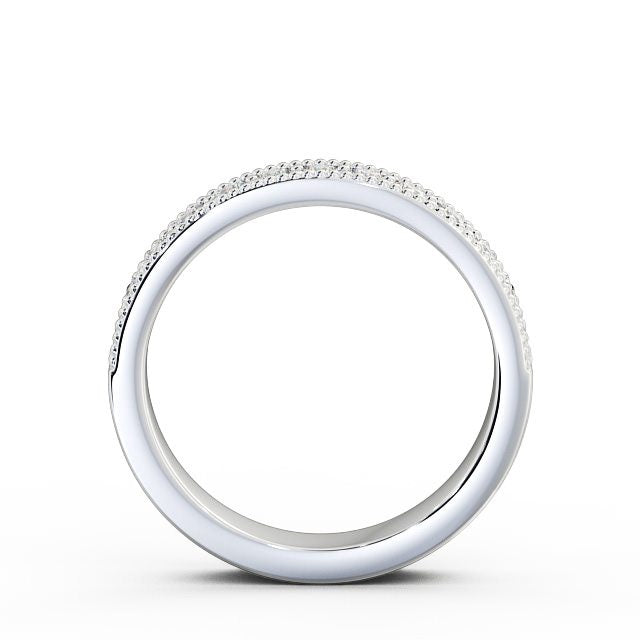 Half Eternity Ring, Vintage Design, Milgrain Edge