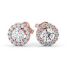 Halo Earrings 0.70ct each