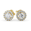 Halo Earrings 0.70ct each
