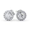 Halo Earrings 0.70ct each